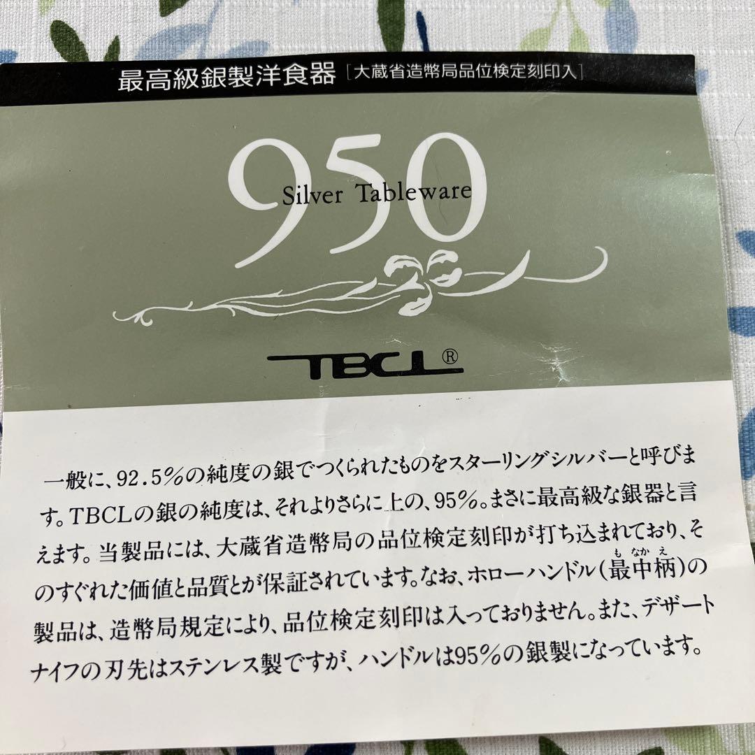 【お値下げしました】TBCL シルバースプーン5本＋シルバーポリシングクロス
