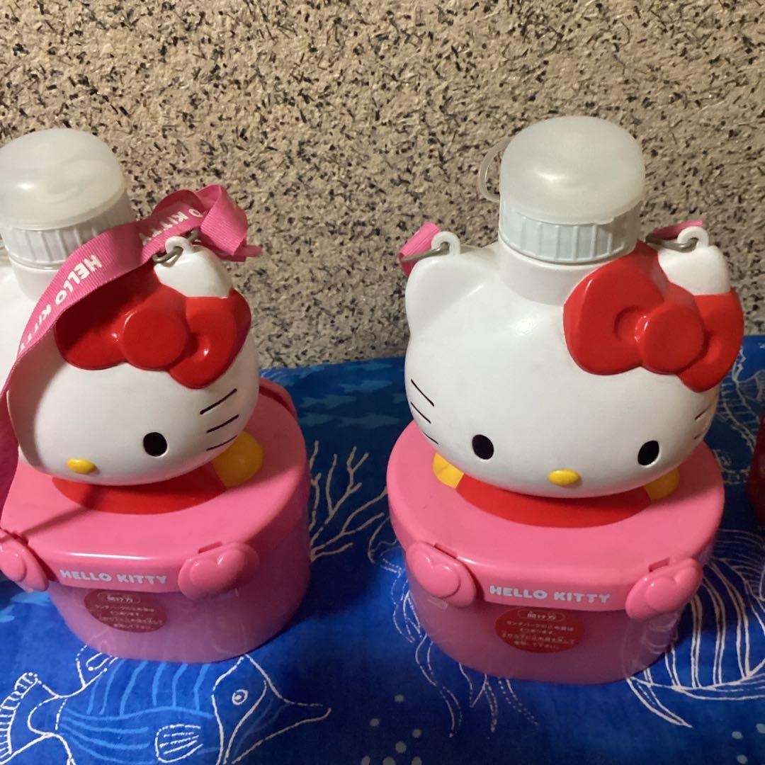 3725ハローキティ弁当箱&水筒&水筒カバーセット