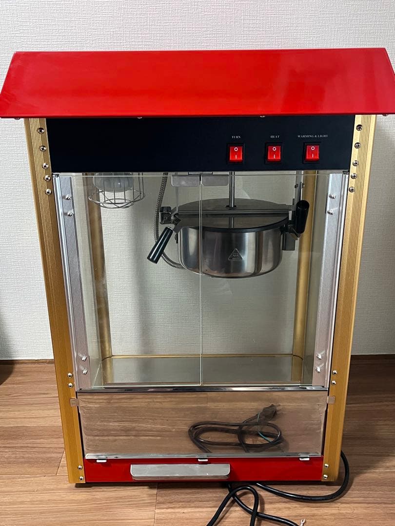 eモンズ ポップコーンメーカー 赤/金