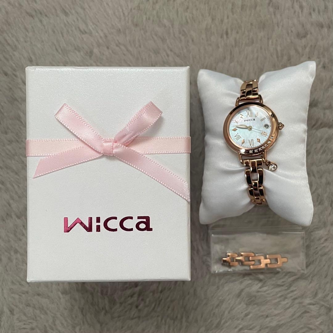 Wicca CITIZEN 電波ソーラー式腕時計 KL0-863-11 極美品