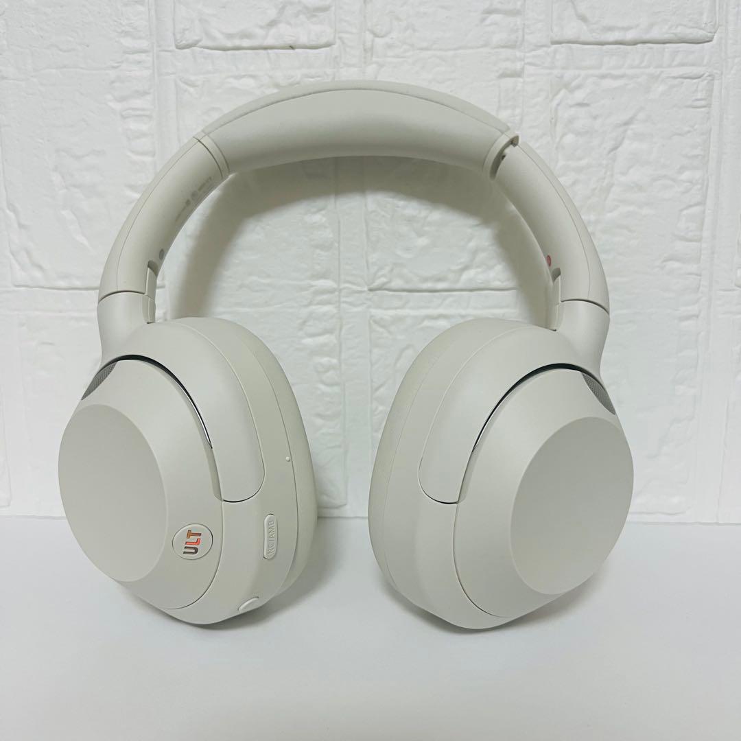 【未使用に近い】SONY WH-ULT900N ワイヤレスヘッドホン ホワイト