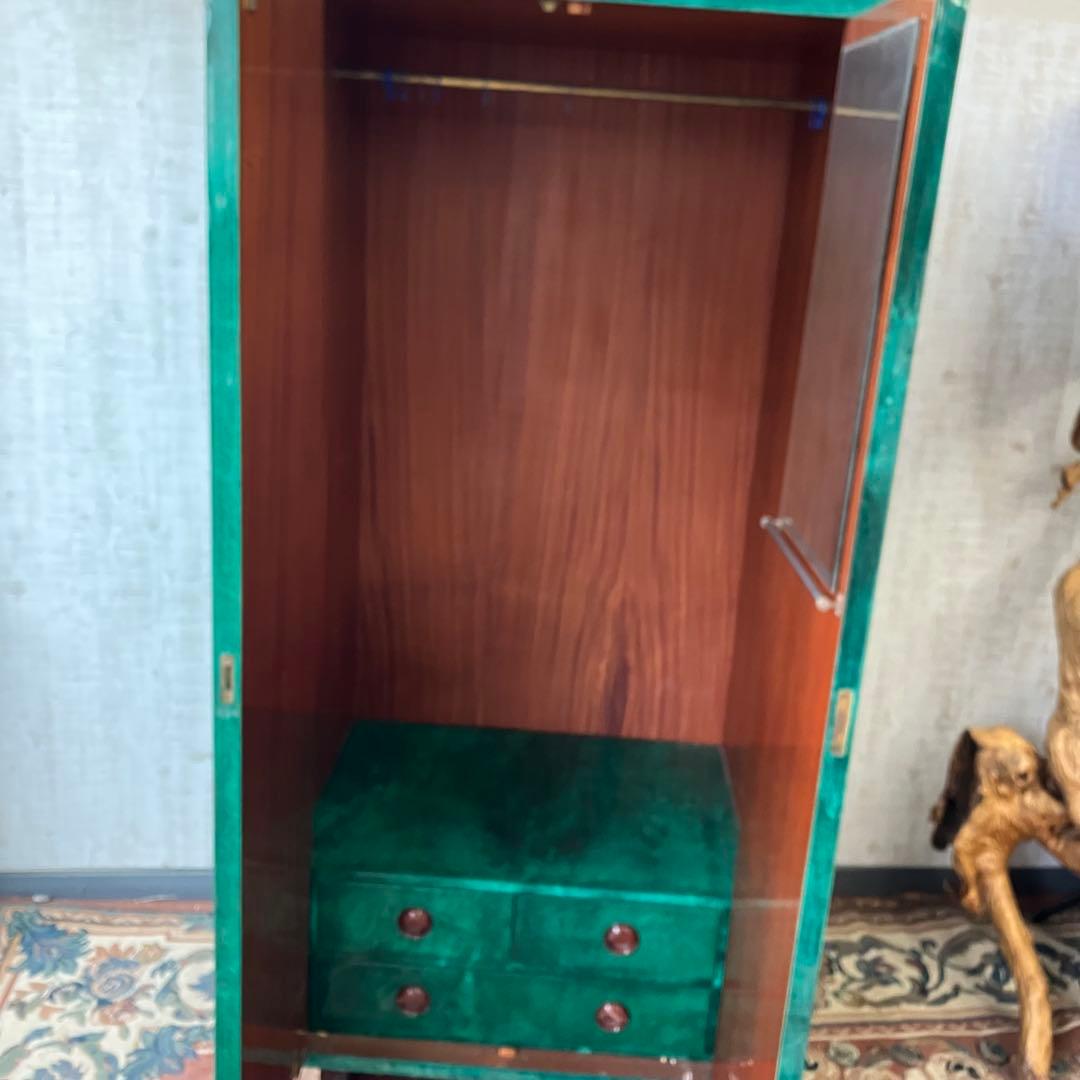 フランス家具 大型ワードローブ 木製洋服タンス ハンガークローゼット 引き出し