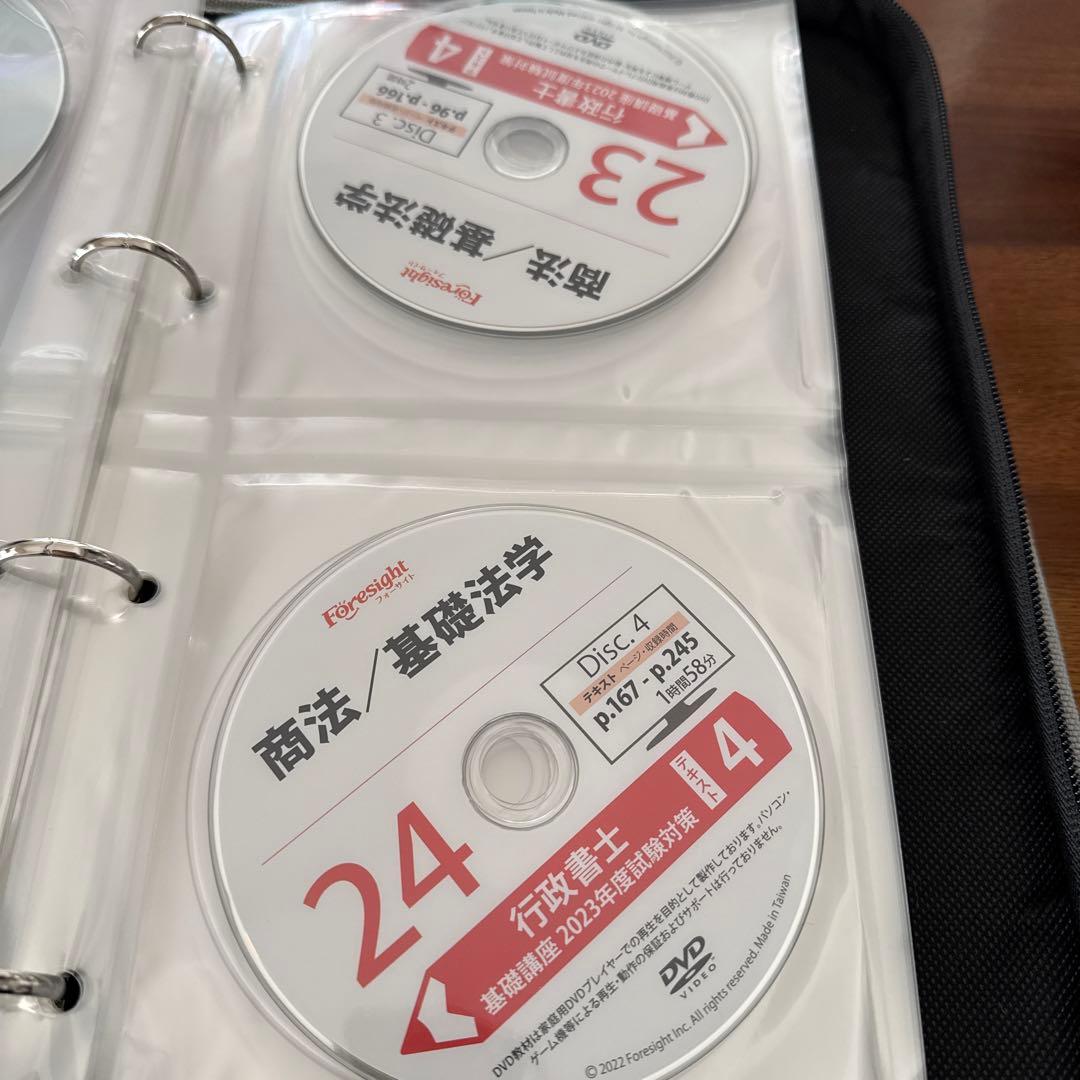 フォーサイト　行政書士講座　2023年度　DVD全46枚