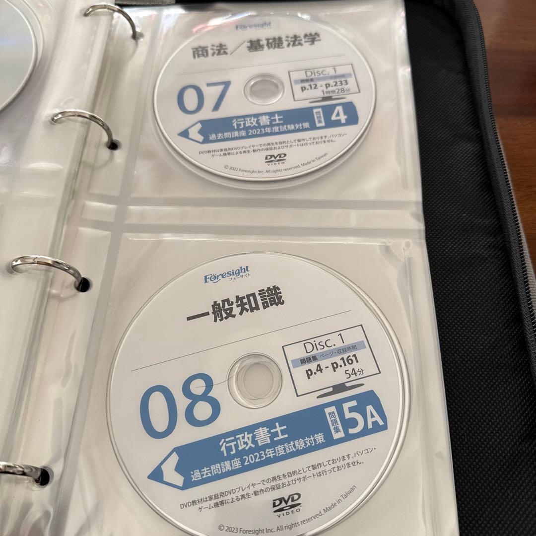 フォーサイト　行政書士講座　2023年度　DVD全46枚