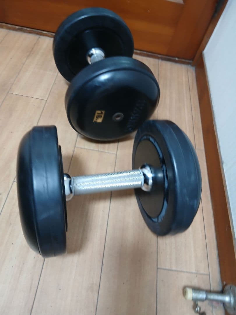 ②IVANKO(イヴァンコ) SDKR ダンベル(ラバー) 16kg x 1個