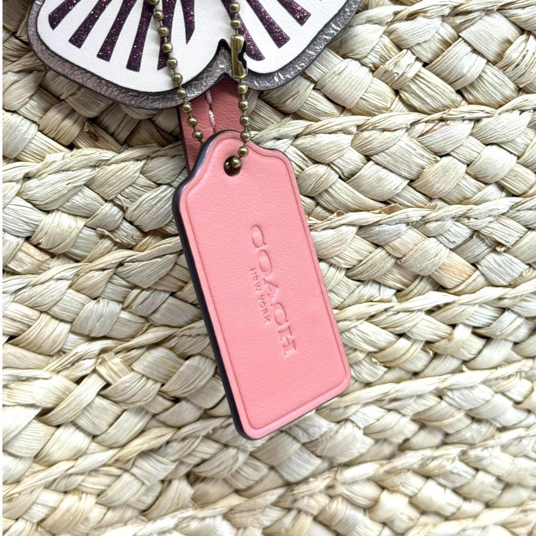 【極美品】COACH コーチ ストロー トートバッグ ショルダーバッグ ベージュ