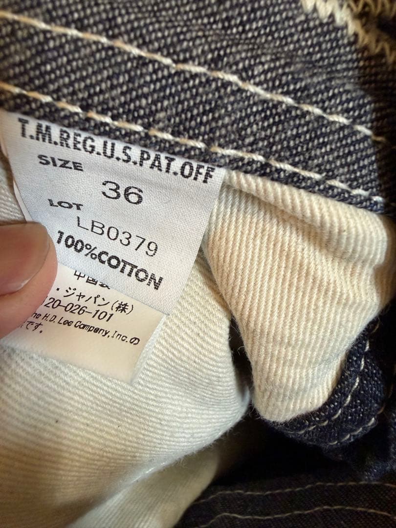 Lee × L'ECHOPPE OVERALL サイズ36 ネイビー