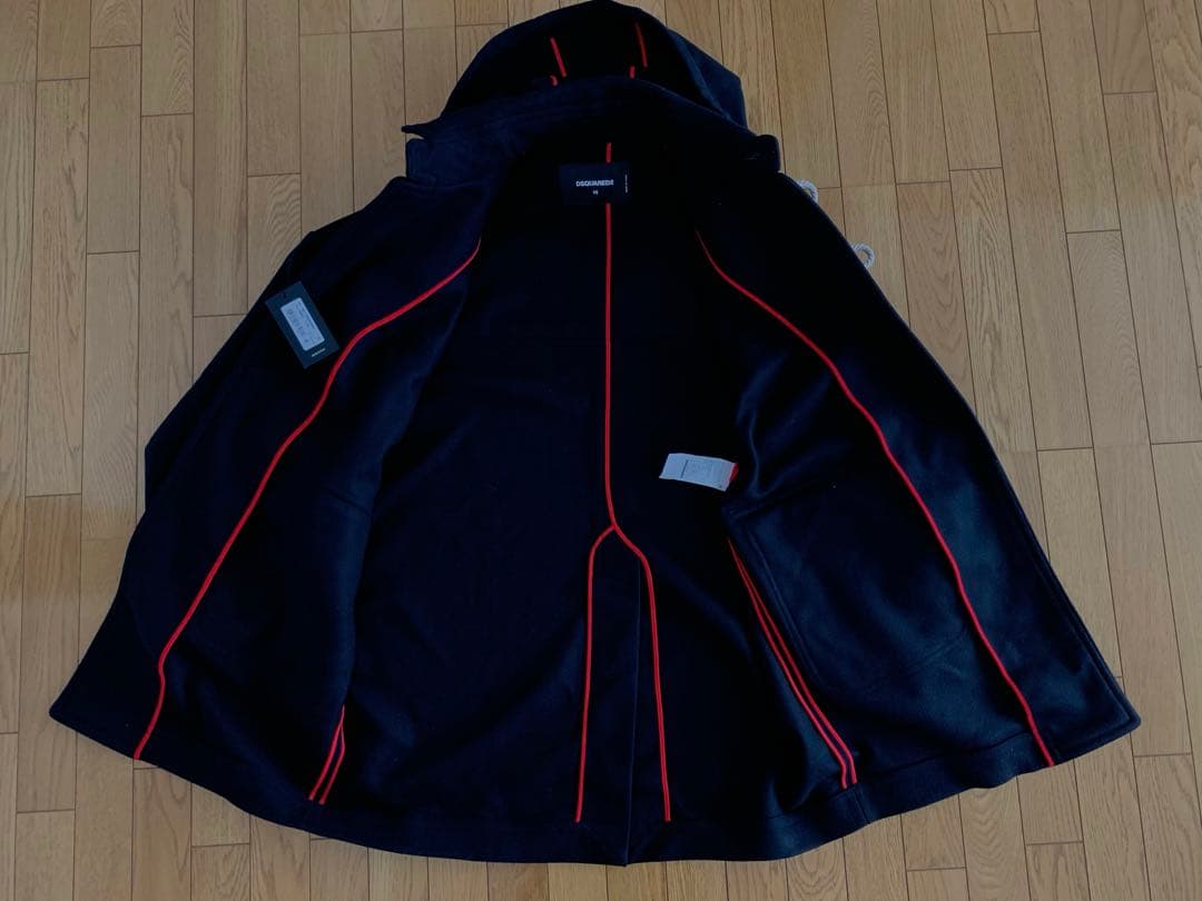 定価¥28万円 DSQUARED2 20AW ダッフル コート ウール黒48美品