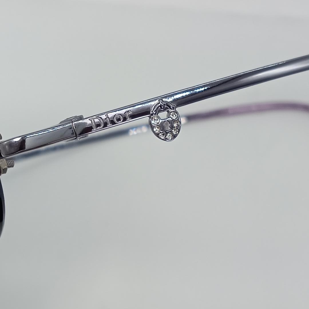 ディオール サングラス 紫 チタン パープル カラーレンズ CD-7553J