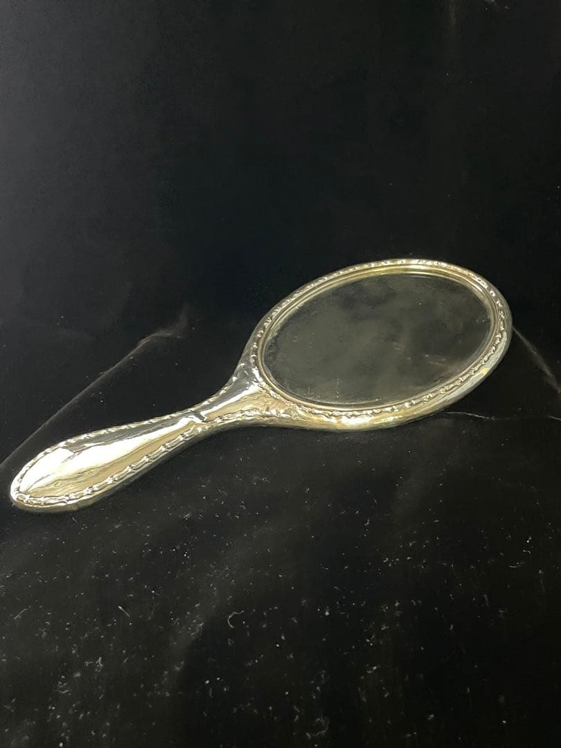 イギリスアンティーク　手鏡 スターリングシルバー