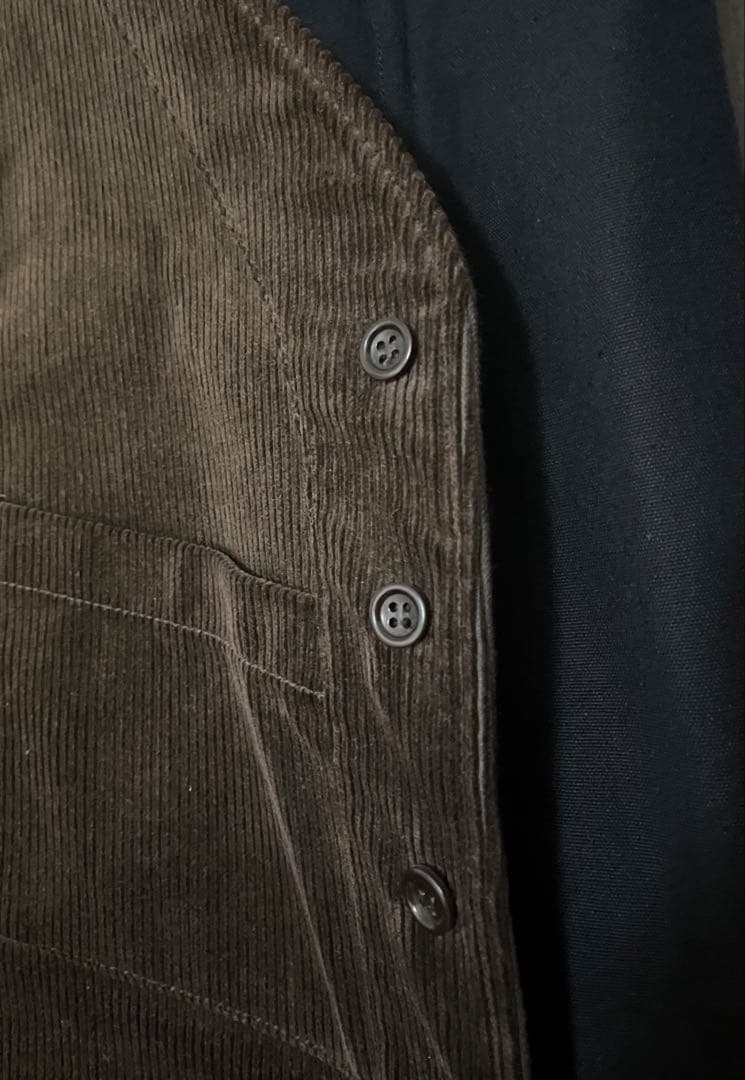 アナトミカ　sagan ベスト　コーデュロイブラウン　M 廃盤