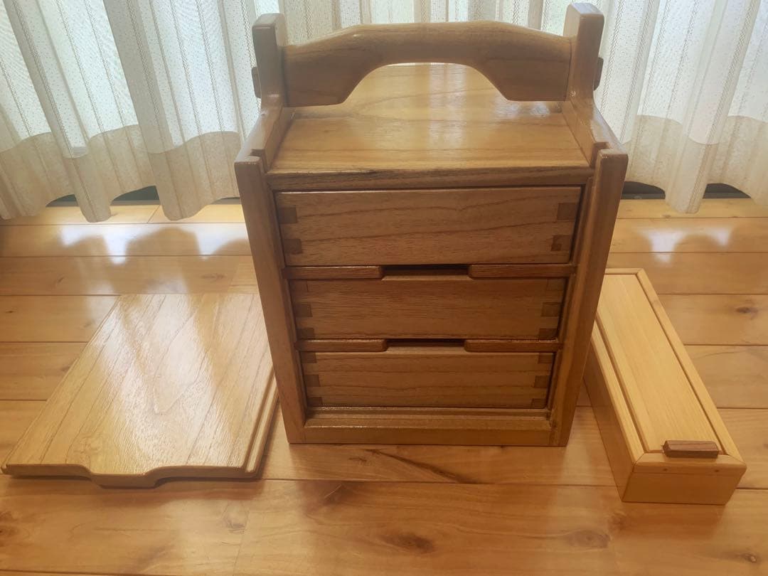 ✨桐✨オカモチ、お針箱、小物収納箱＊箸箱付【MUKU】職人作品一点物