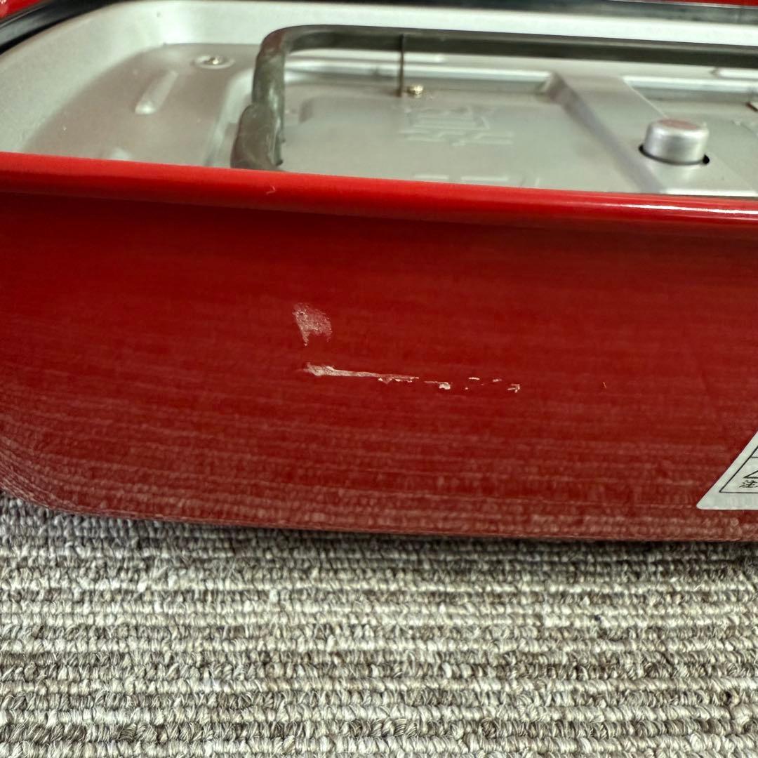 ホットプレート 2分割トレイ たこ焼きプレート付き ブルーノ グランデ 赤