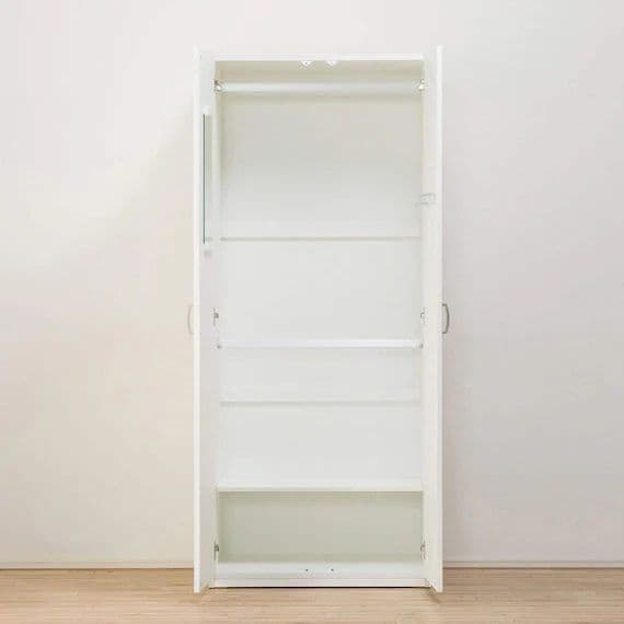 ニトリ ポルテ80cm幅 ホワイト ワードローブ