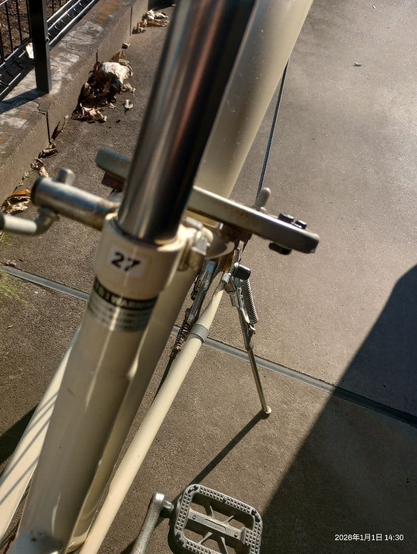 【引き渡し限定】asahi 27インチ自転車　ギア無し