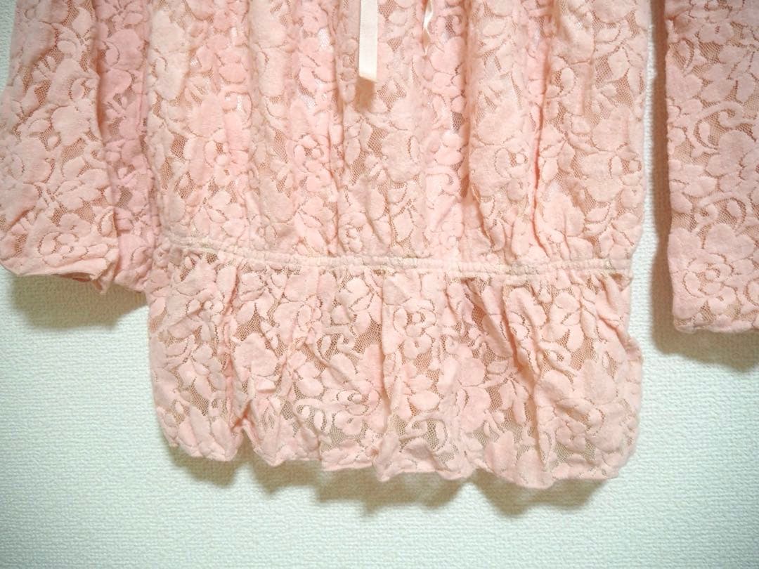 LIZ LISA ピンク レース ワンピース フレアスリーブ　リズリサ　希少