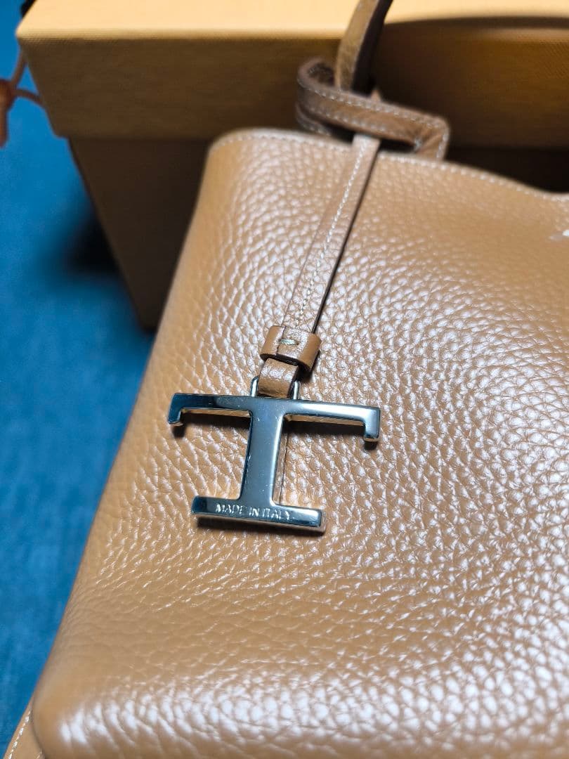 TOD'S トッズ Tタイムレス レザー 2WAYハンドバッグ