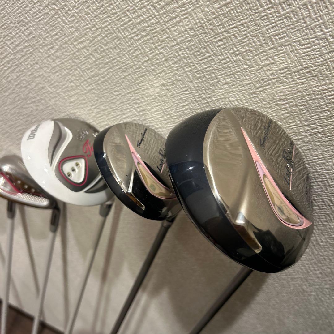 ウィルソン他　レディースL 右利き　ハーフゴルフセット