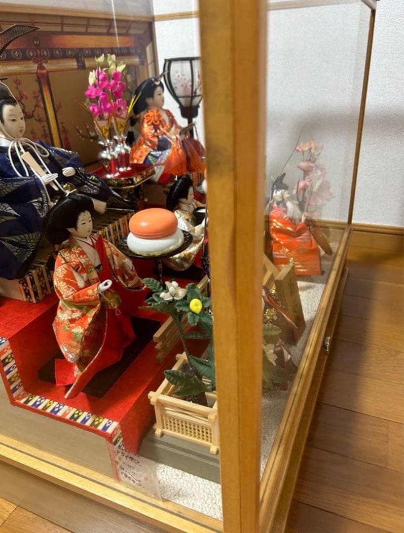 雛人形　7人飾り　3段　ケース　オルゴール　灯り