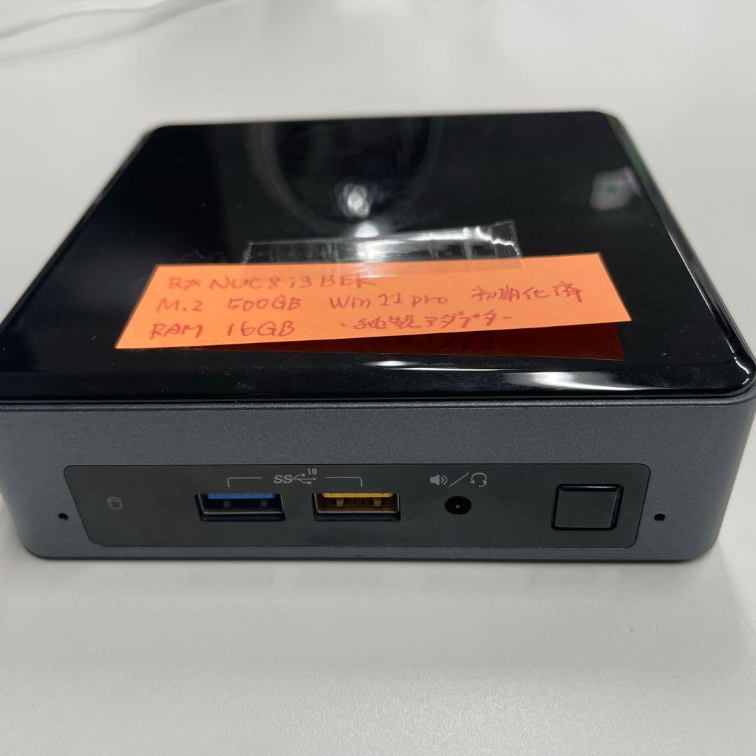 ミニPC Intel NUC8i3BEK 500GB 16GB RAM Win11pro