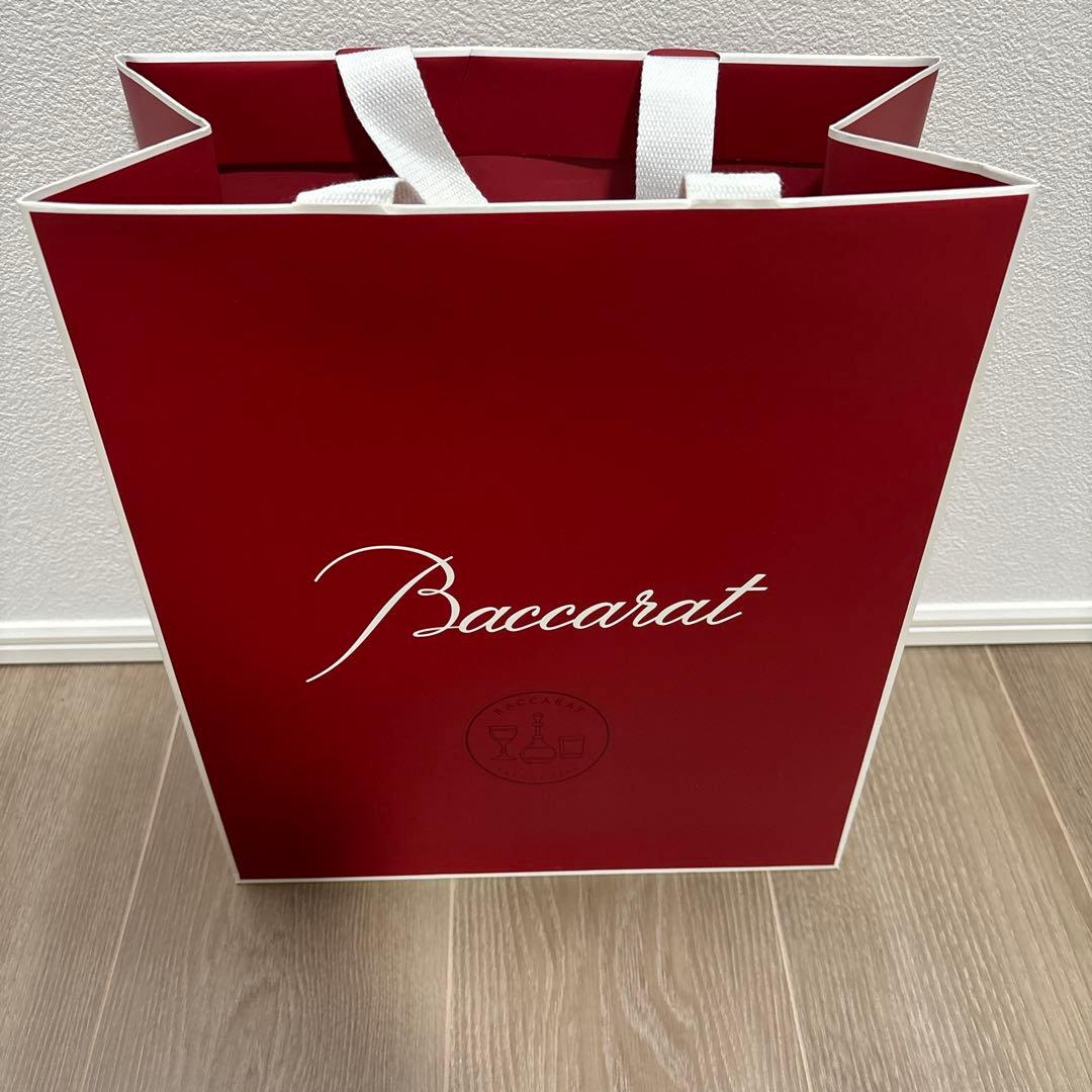 Baccarat クリスタル花瓶 ストライプデザイン