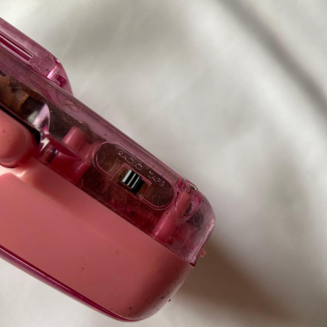 ★超レア★　ハローキティ 　スケルトンカセットプレーヤー ピンク　ウォークマン