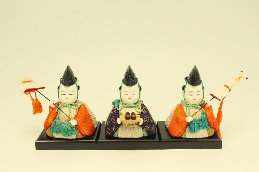 雛司 光陽 豆雛 木目込人形 揃い(A982)