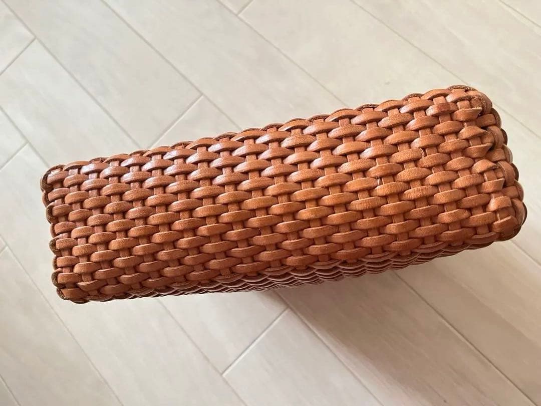 45R 45rpm レザー　かご　バッグ