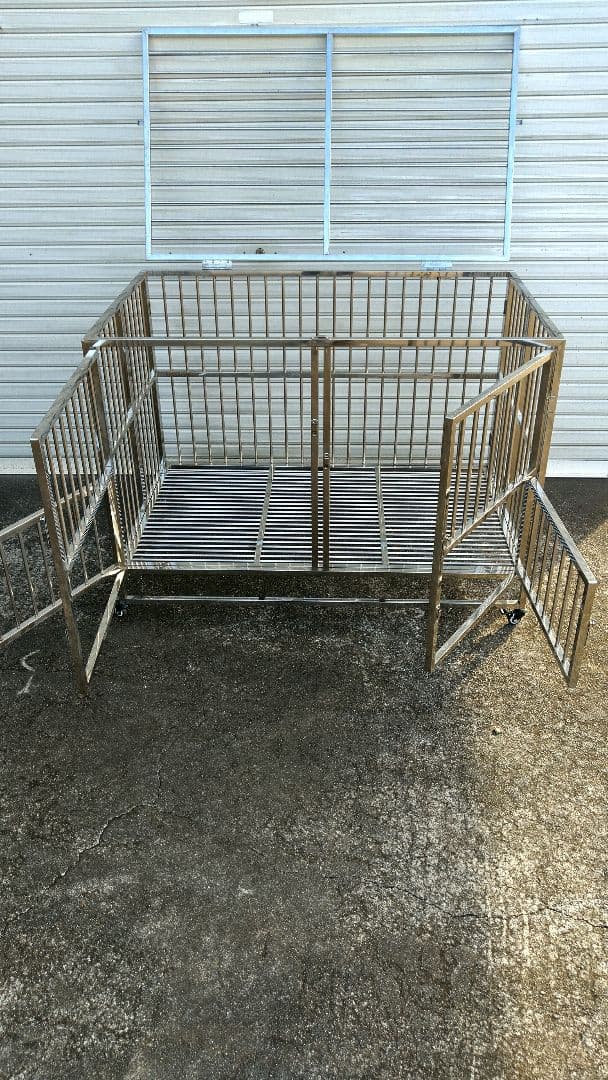 特大ケージ ステンレス製 美品(●引取り限定)