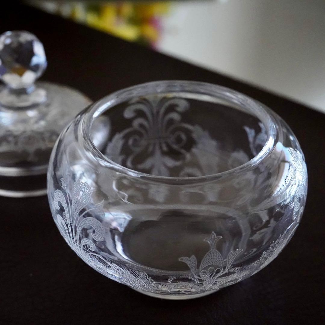 希少サイズ★オールドバカラBACCARAT★オステンド 小物入れ★ボンボニエール