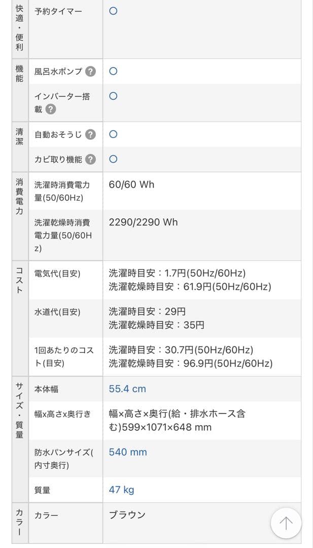 Panasonic 縦型洗濯機 NA-FW100S3