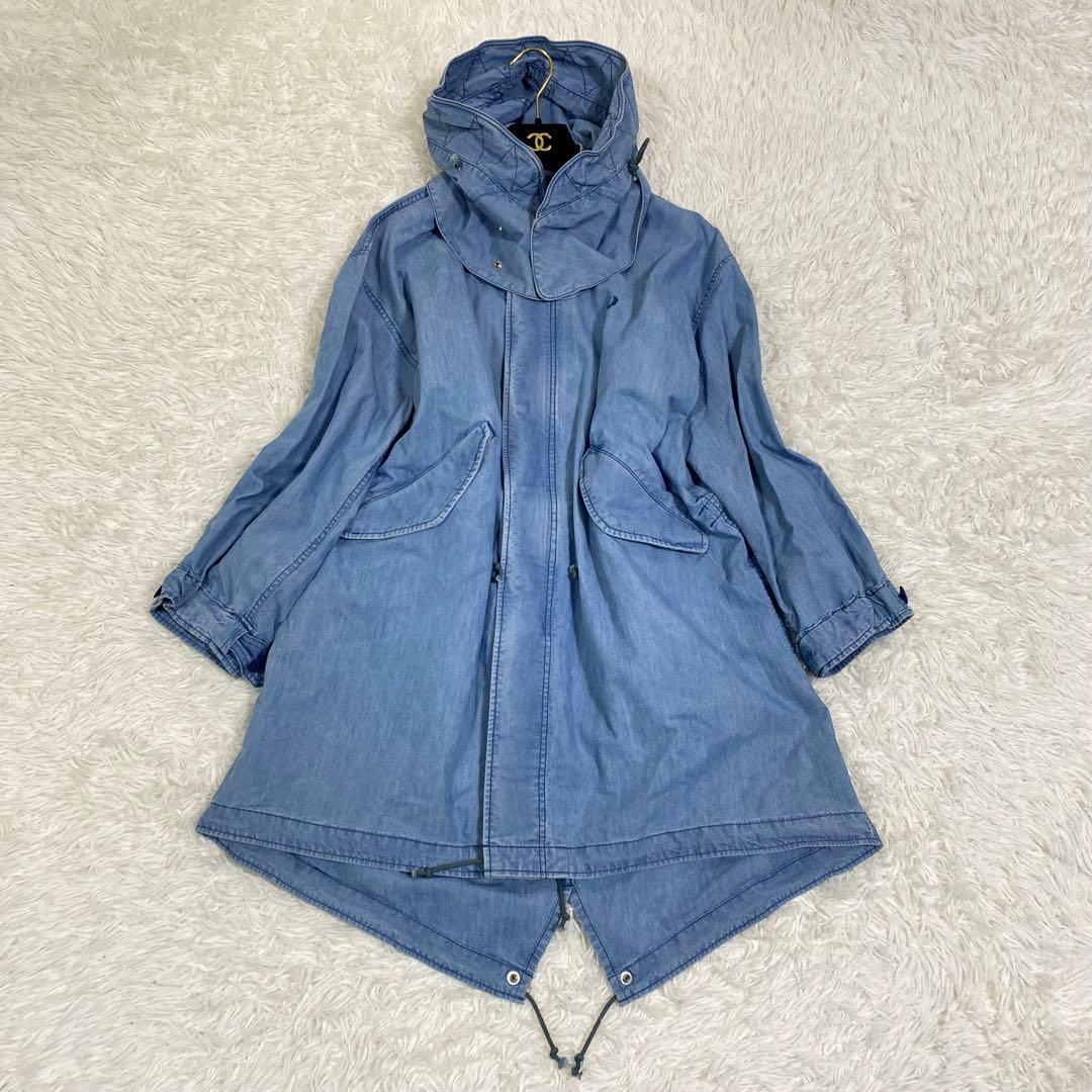 フレッドペリー　デニム　モッズコート　フード付き　ワンピース　羽織り
