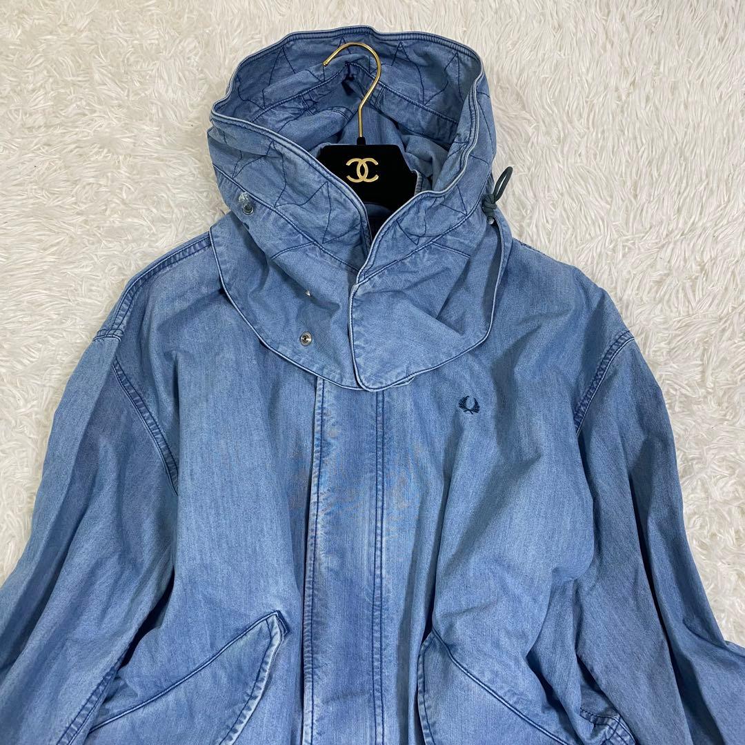 フレッドペリー　デニム　モッズコート　フード付き　ワンピース　羽織り