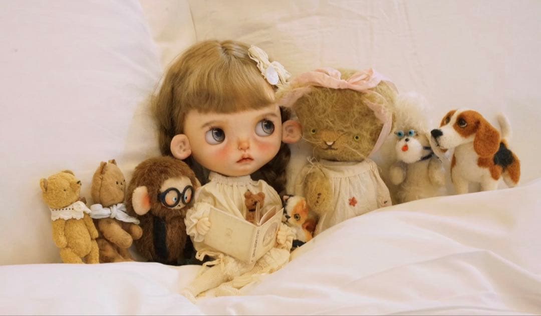 テディベア ミニチュア ハンドメイド 小さなぬいぐるみ 海外作家様