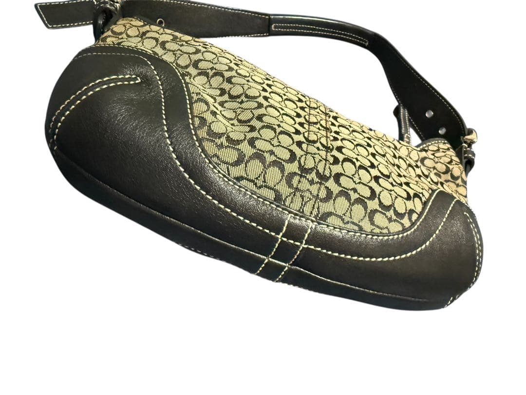 COACH コーチ ハンドバッグ ベージュ/ブラック