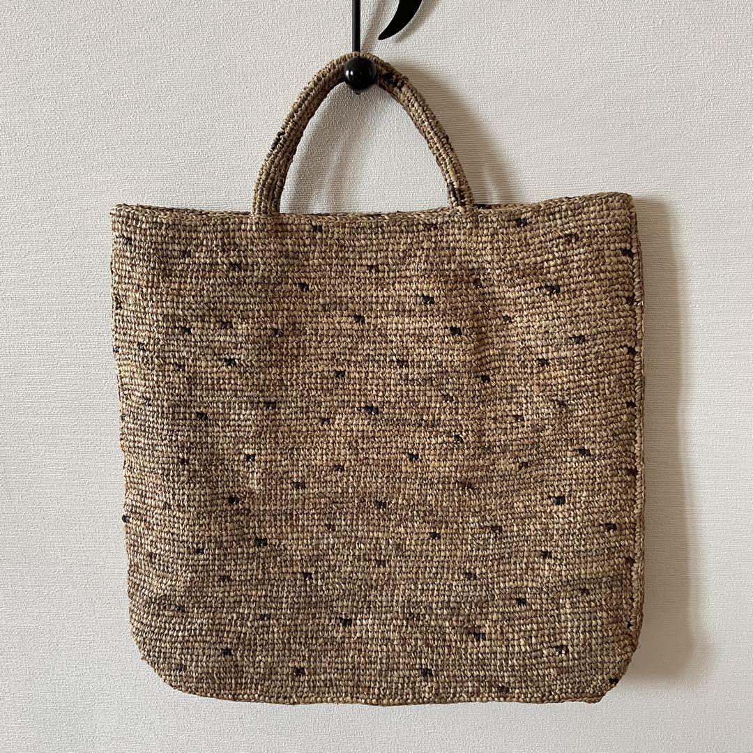 新品　Sophie Digard ソフィーディガール　花柄刺繍　ラフィアバッグ