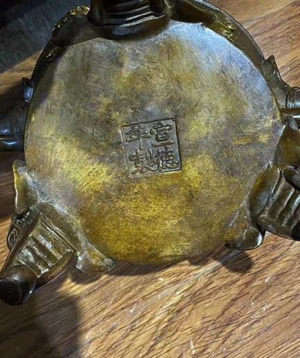 銅器 仏教 香炉 法器 古美術 コレクション品 銅製 工芸品 彫刻装飾品置物