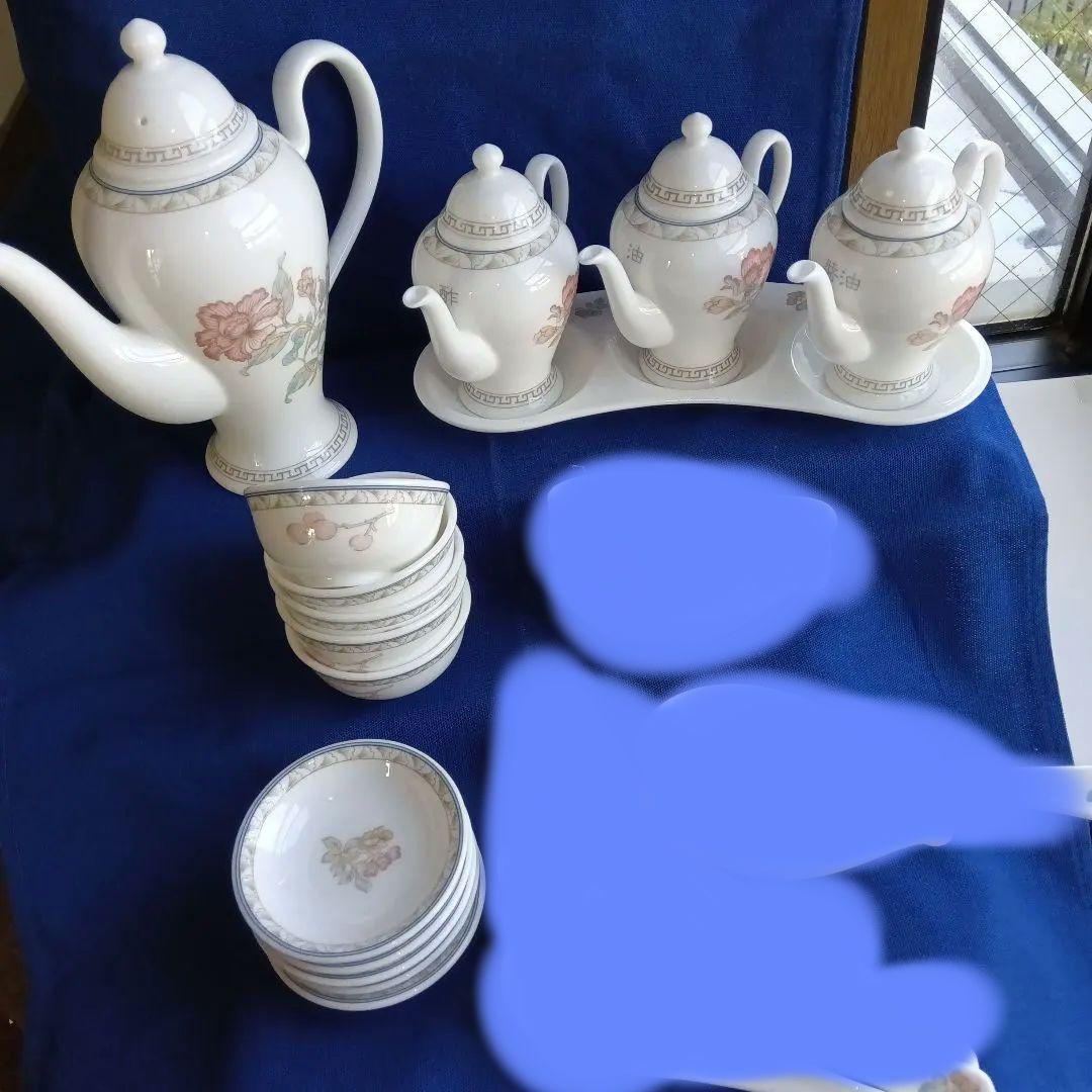 FINE BORN CHINA 中華料理酒器、調味料セット等 25点 NIKKO