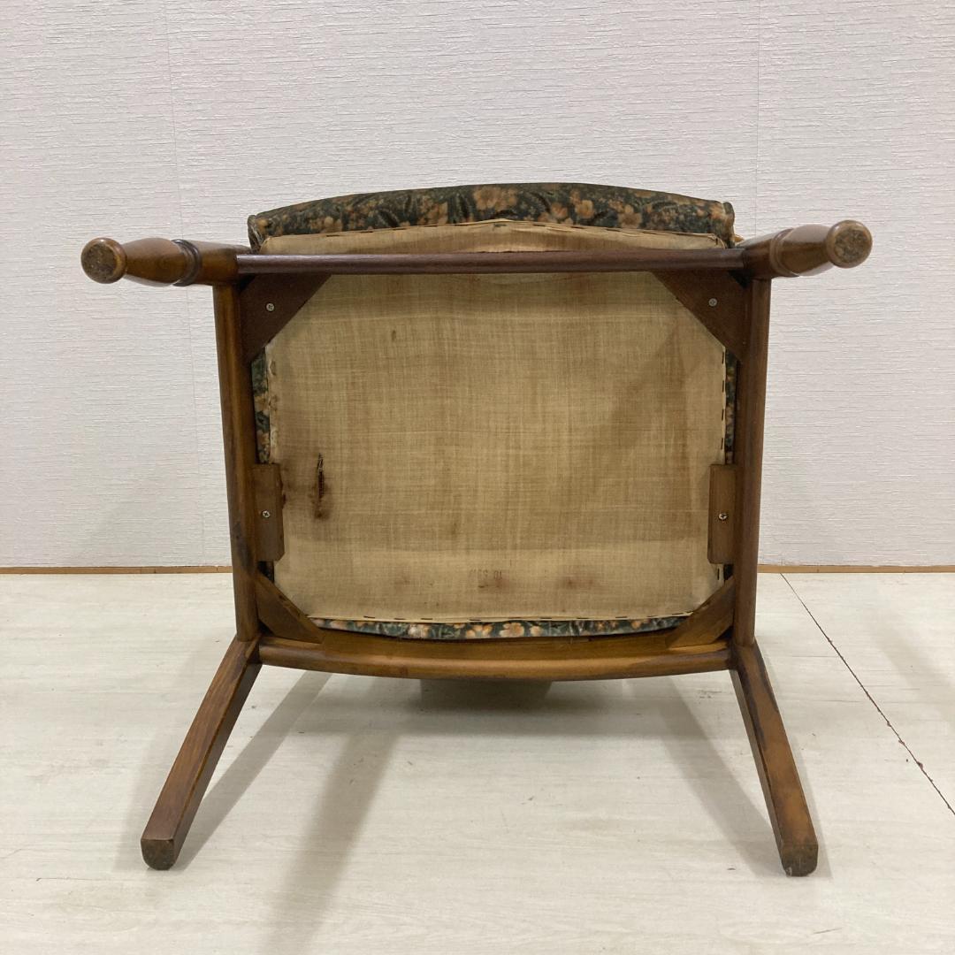 【オールドカリモク】コロニアル　一人掛けソファ　シングルソファ　椅子