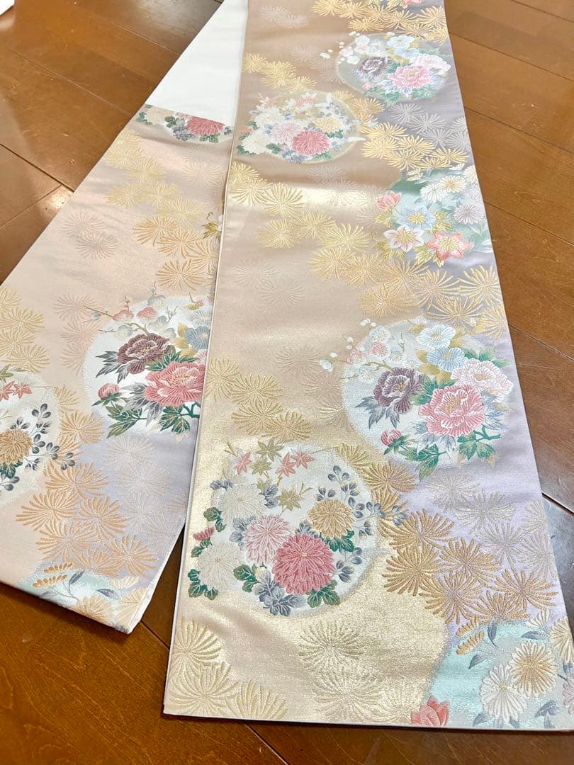 美品　相良刺繍　正絹訪問着　フルセット4点　卒業式　入学式　七五三　お宮参り