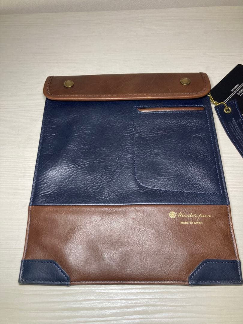 【未使用品】master-piece タブレットケース iPadケース 青