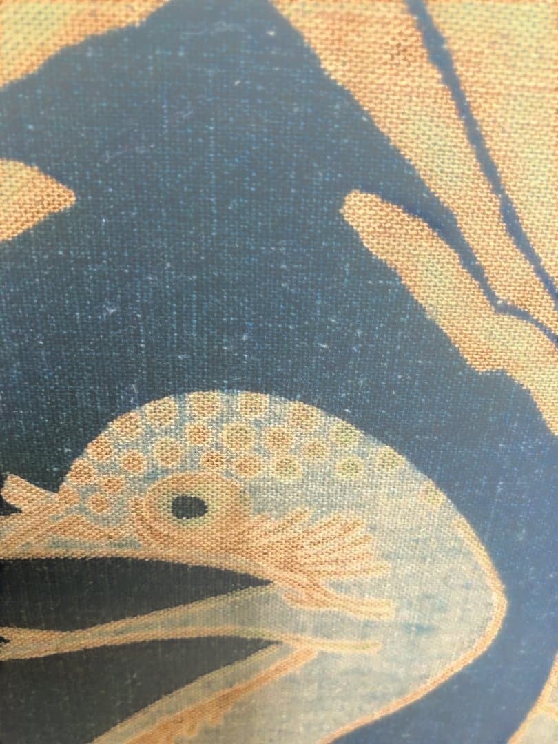 鶴丸 吉兆鶴丸系文様 家紋風 布製 工芸 額装 和風 和モダン 260207-2