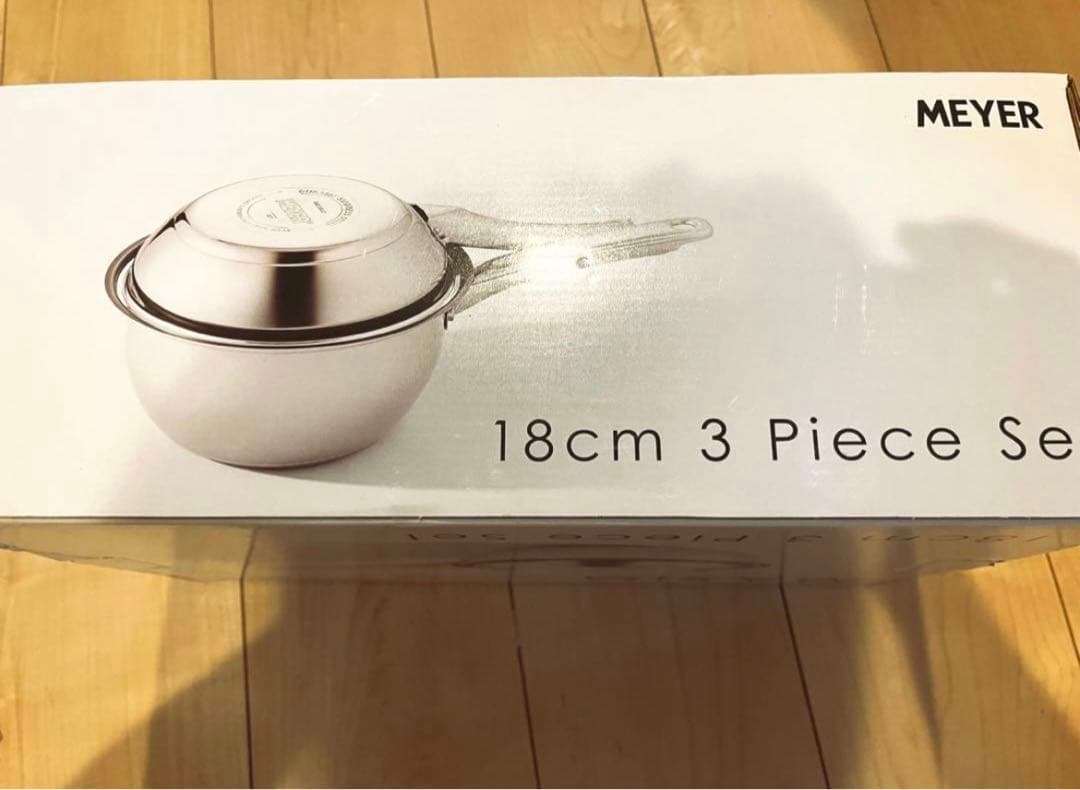 新品！MEYERのセットフライパン＆鍋＆ガラス蓋
