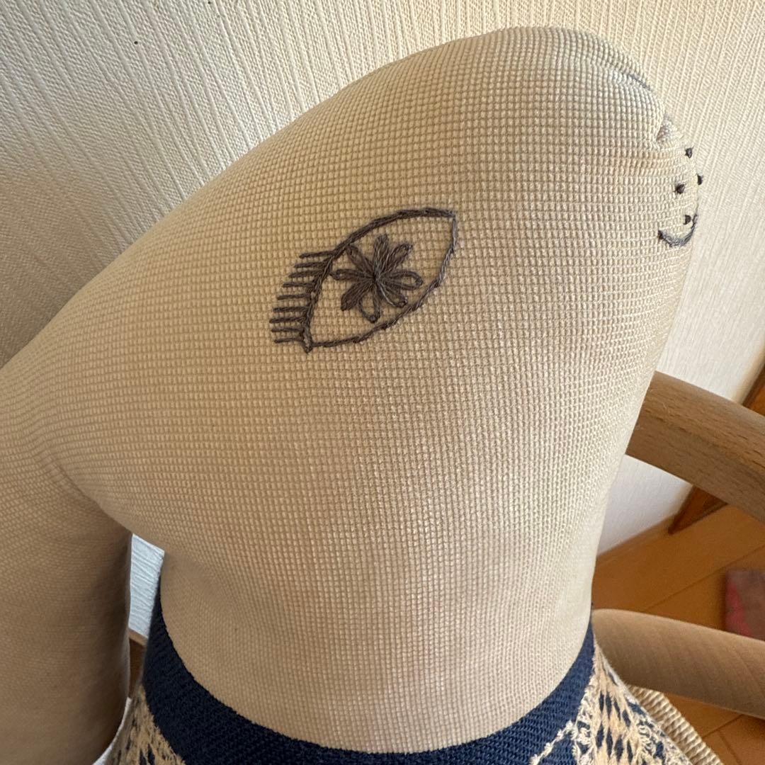 ミナペルホネン　うさぎクッション　forest tile