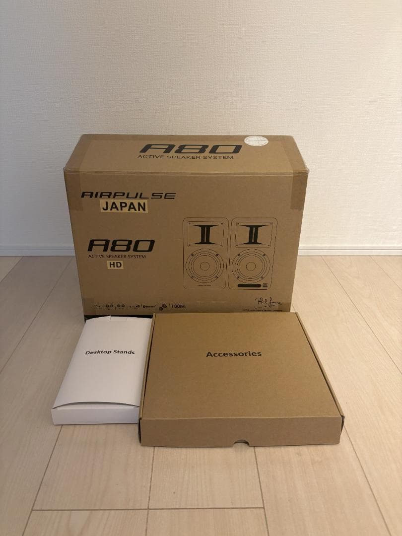 超美品　AIRPULSE A80　スピーカー 箱有り付属品多数あり