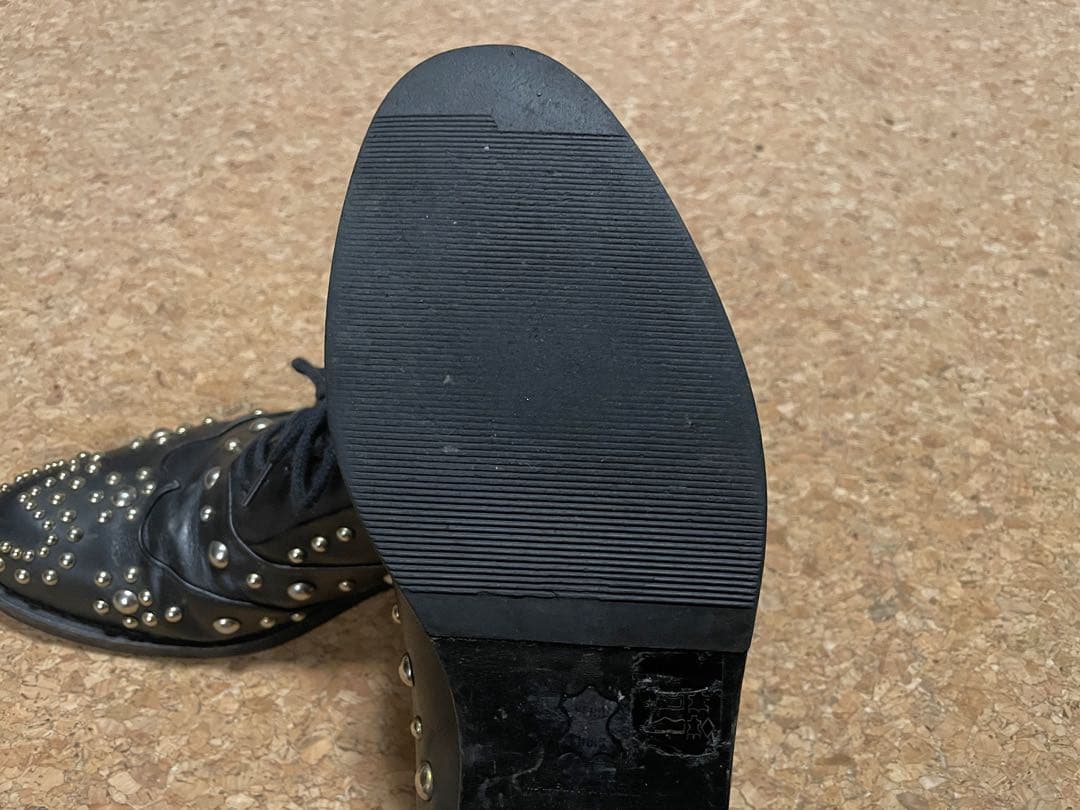 MOSCHINO ハート スタッズ レザー シューズ / モスキーノ