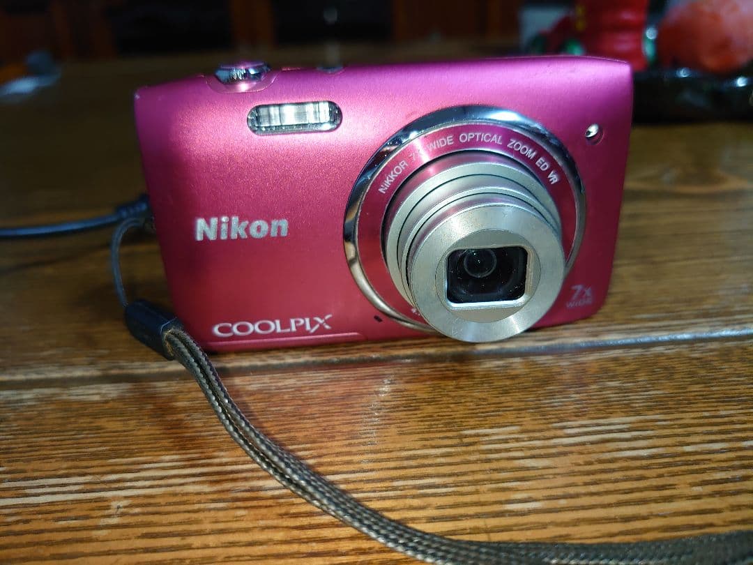 Nikon COOLPIX デジタルカメラ ピンク S3500 動作品