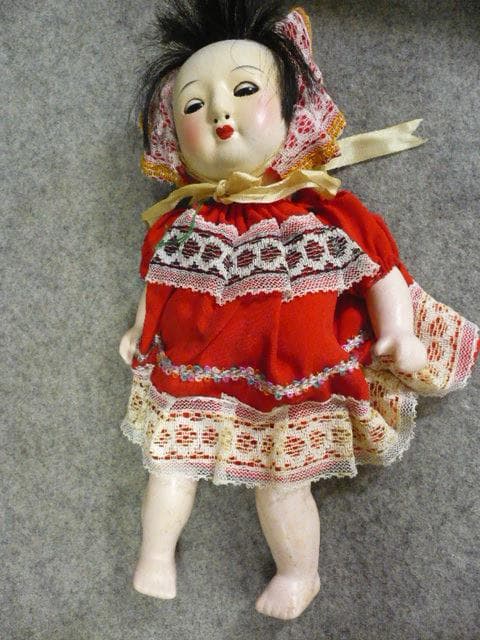 昭和レトロ赤ちゃんのお人形 [B31603]