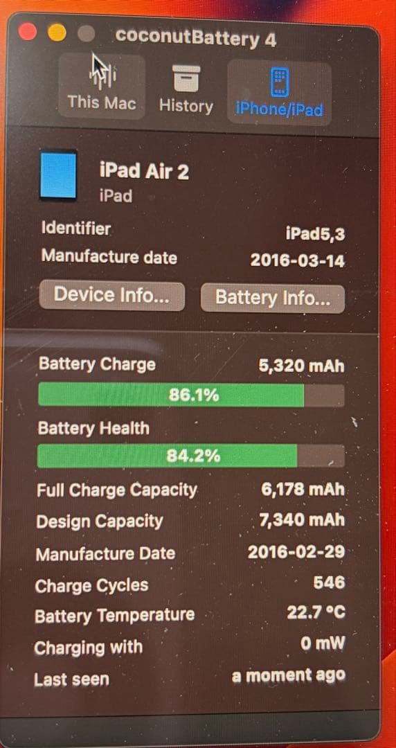 iPad本体 iPad Air2 Gold 16GB Wi-Fi