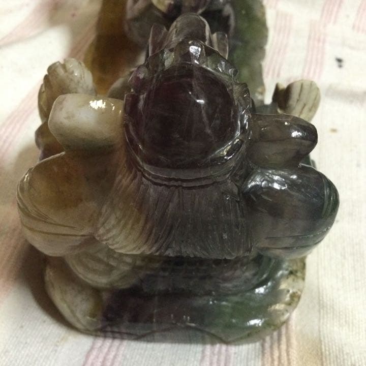 ガネーシャ　シヴァ　リンガム　ネズミ　ラドゥー　の　石